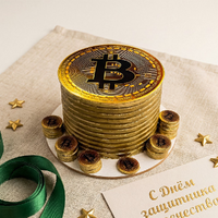 Бенто торт Биткойн к 23 февраля