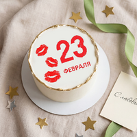 Бенто торт к 23 февраля Поцелуй